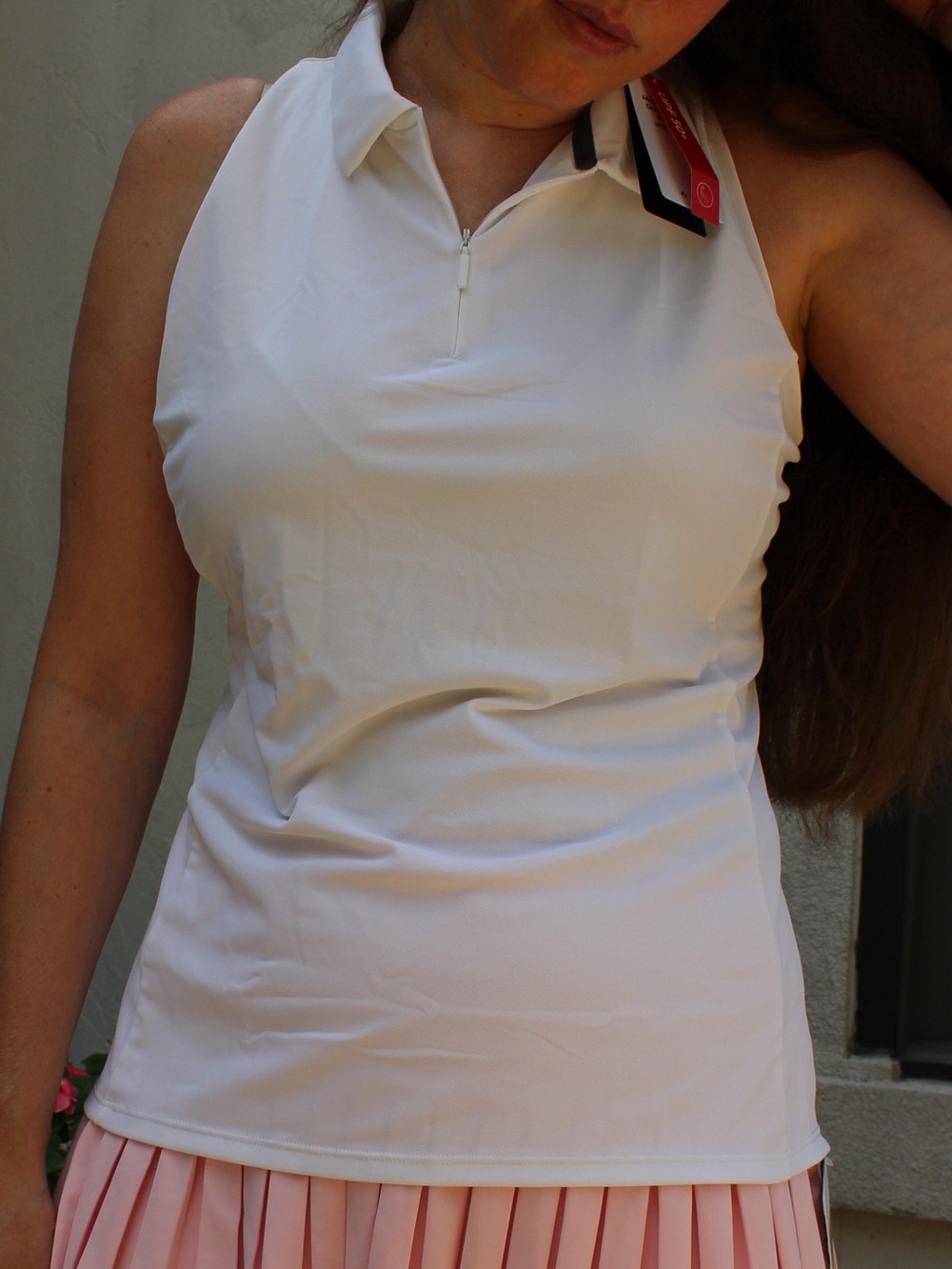 White Sleeveless Tennis top